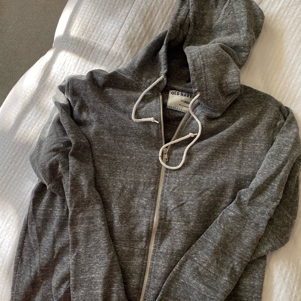 Old Navy Gray Zip-up Sweater